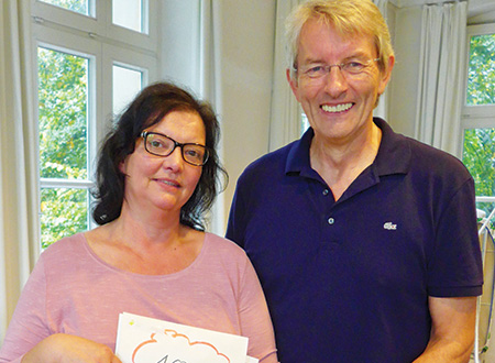 Anne Kokscht mit Heinz Mölder